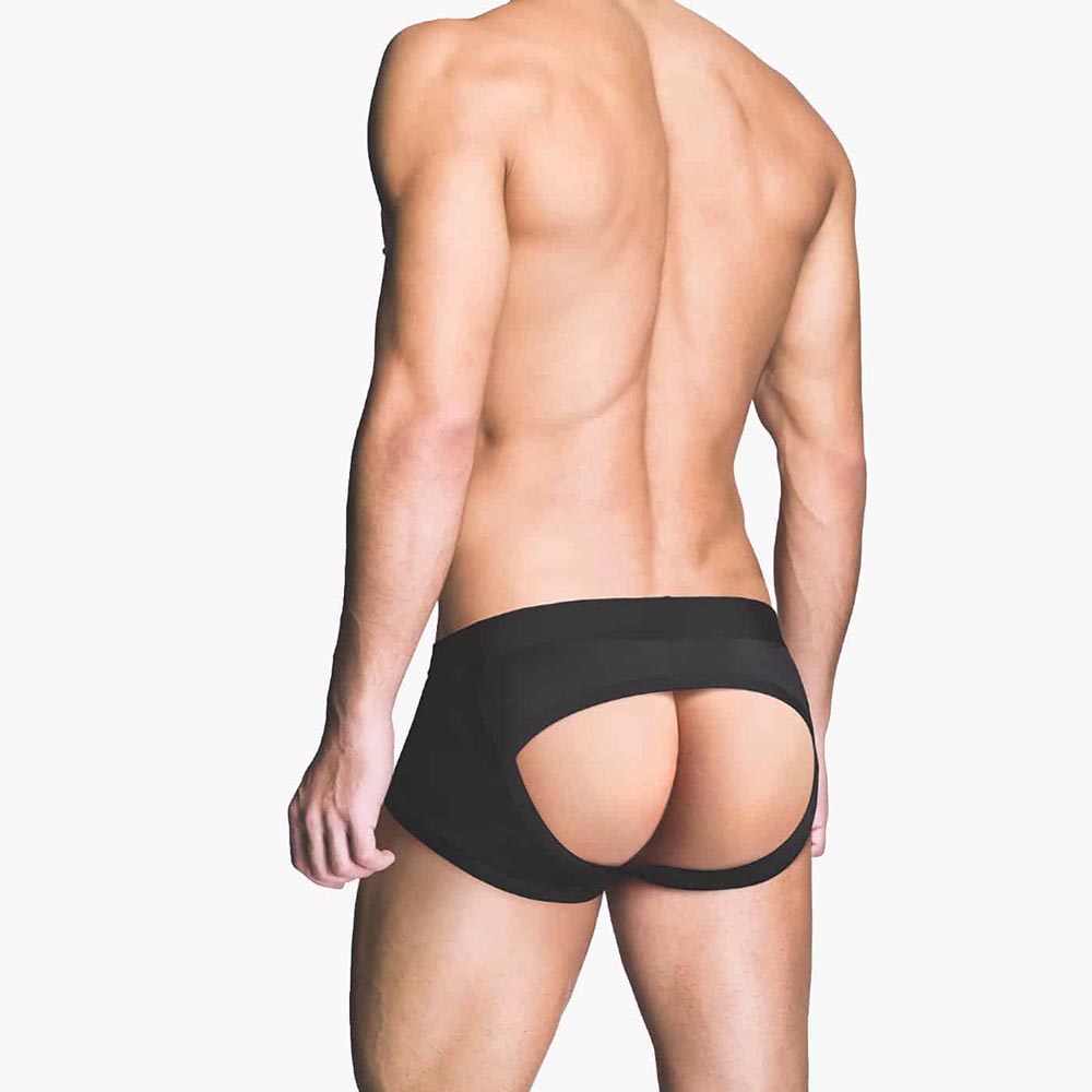 Ass-less Trunk Black