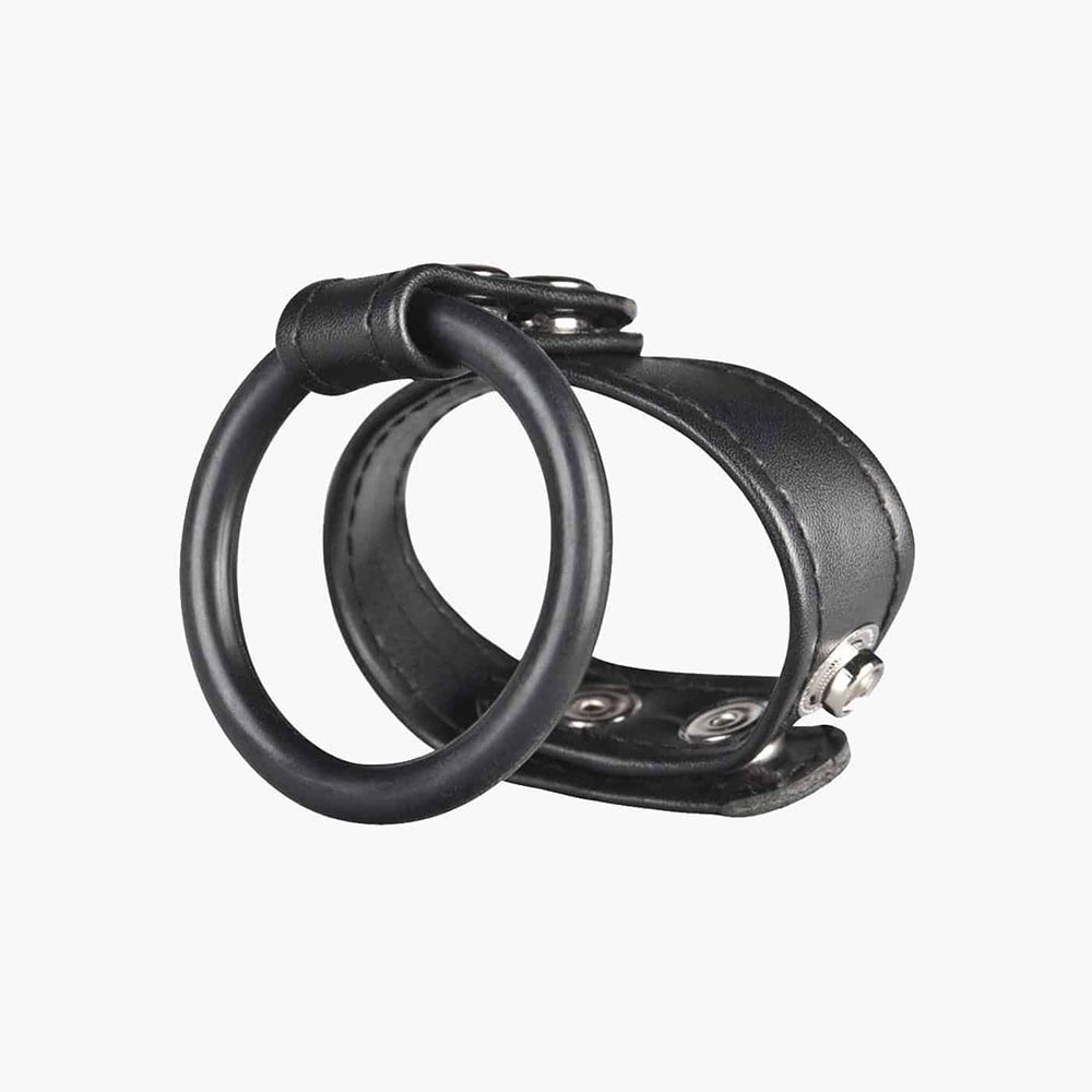 Dual Stamina Cock Ring Black
