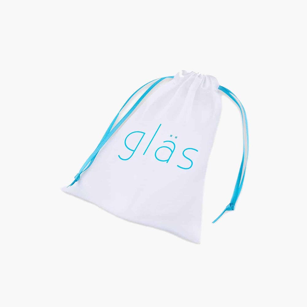 Glass Butt Plug Clear 3.5in Glass Butt Plug Clear 3.5in