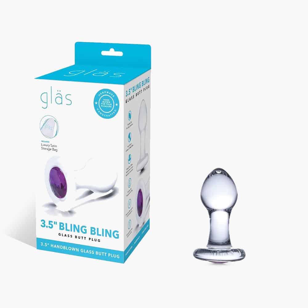 Bling Bling Glass Butt Plug Bling Bling Glass Butt Plug