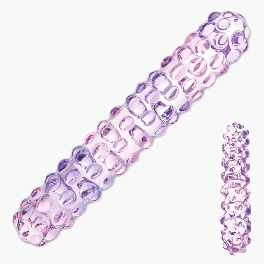 Rose Nubby Dildo Purple