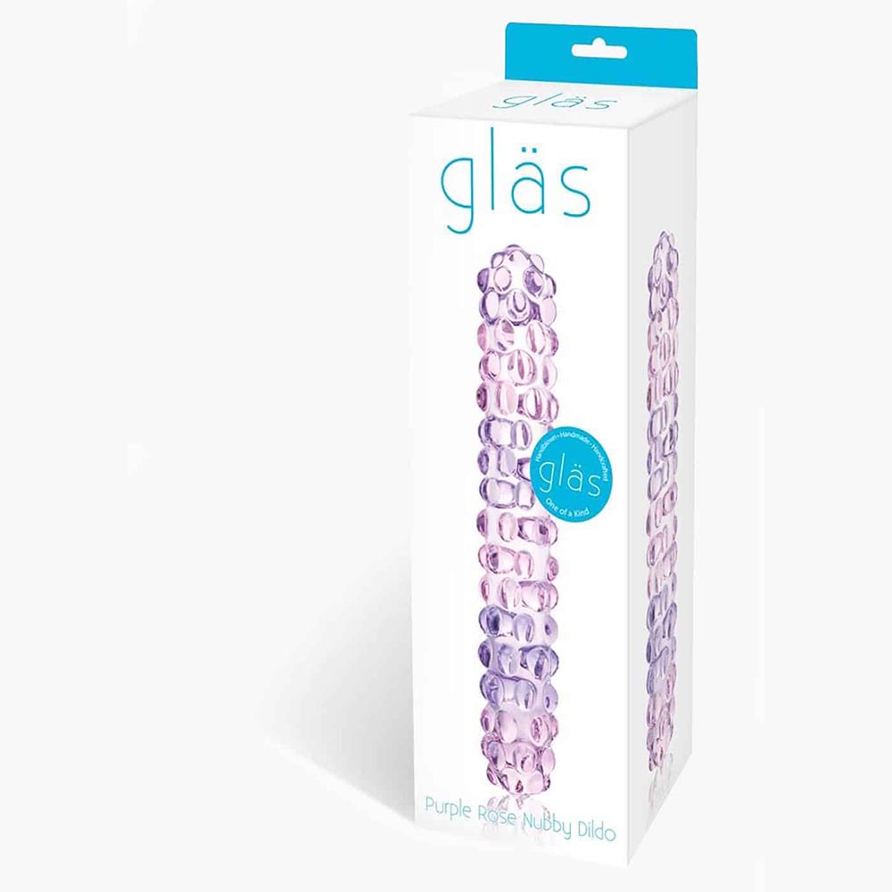 Rose Nubby Dildo Purple