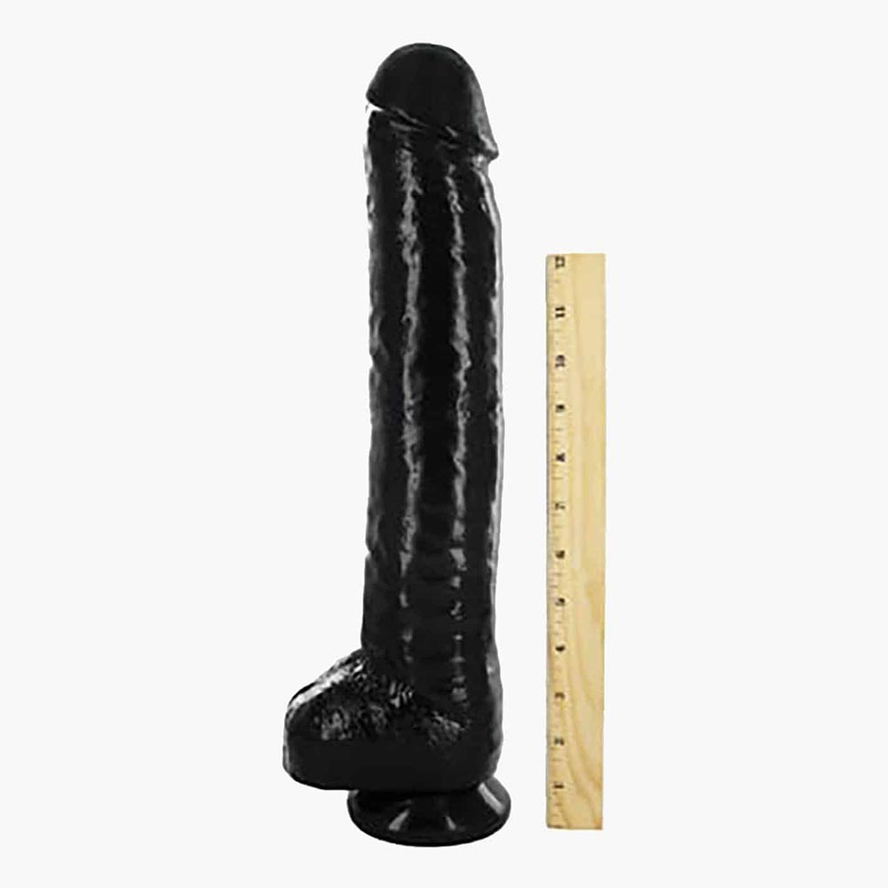 The Black Destroyer Huge 16.5in Dildo The Black Destroyer Huge 16.5in Dildo