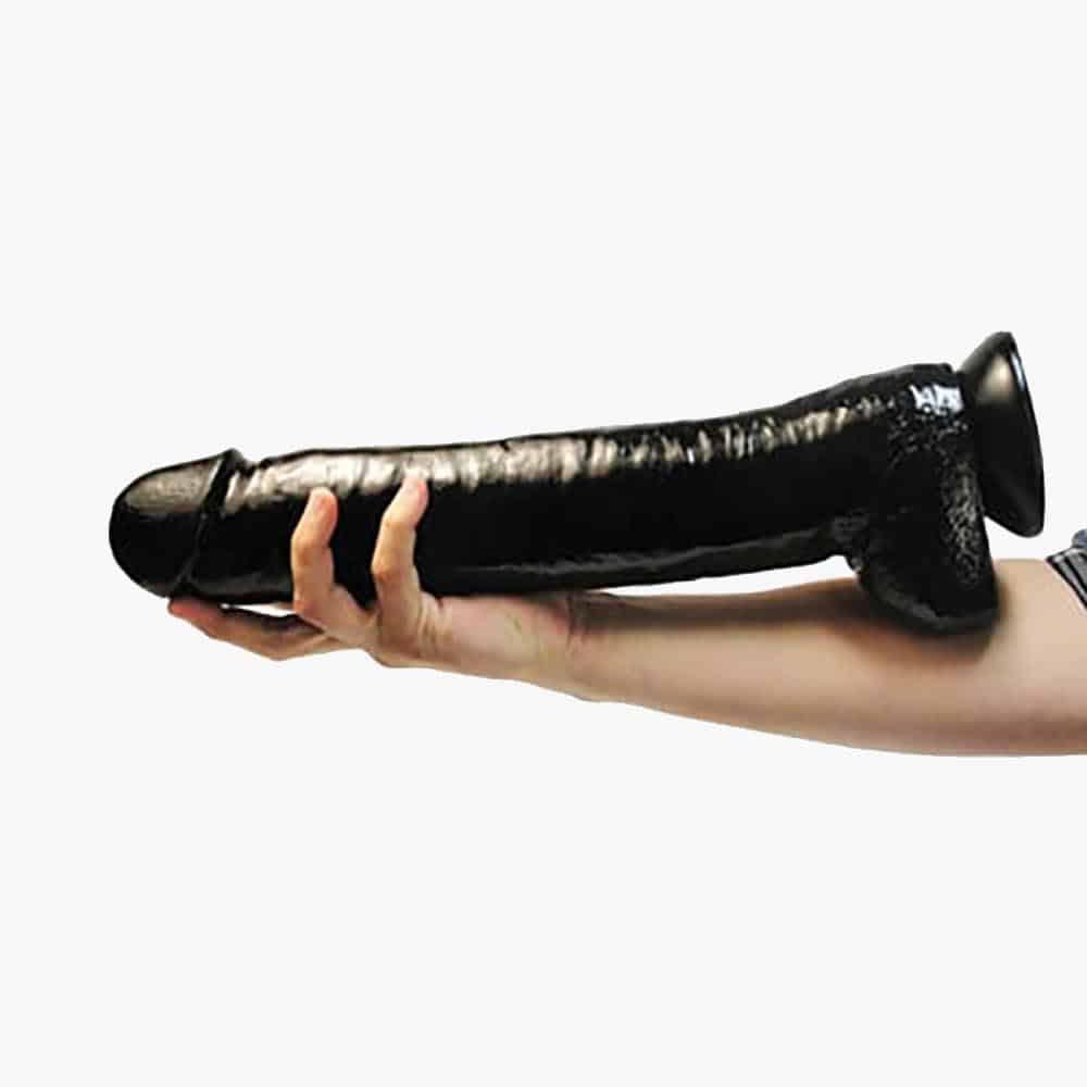 The Black Destroyer Huge 16.5in Dildo