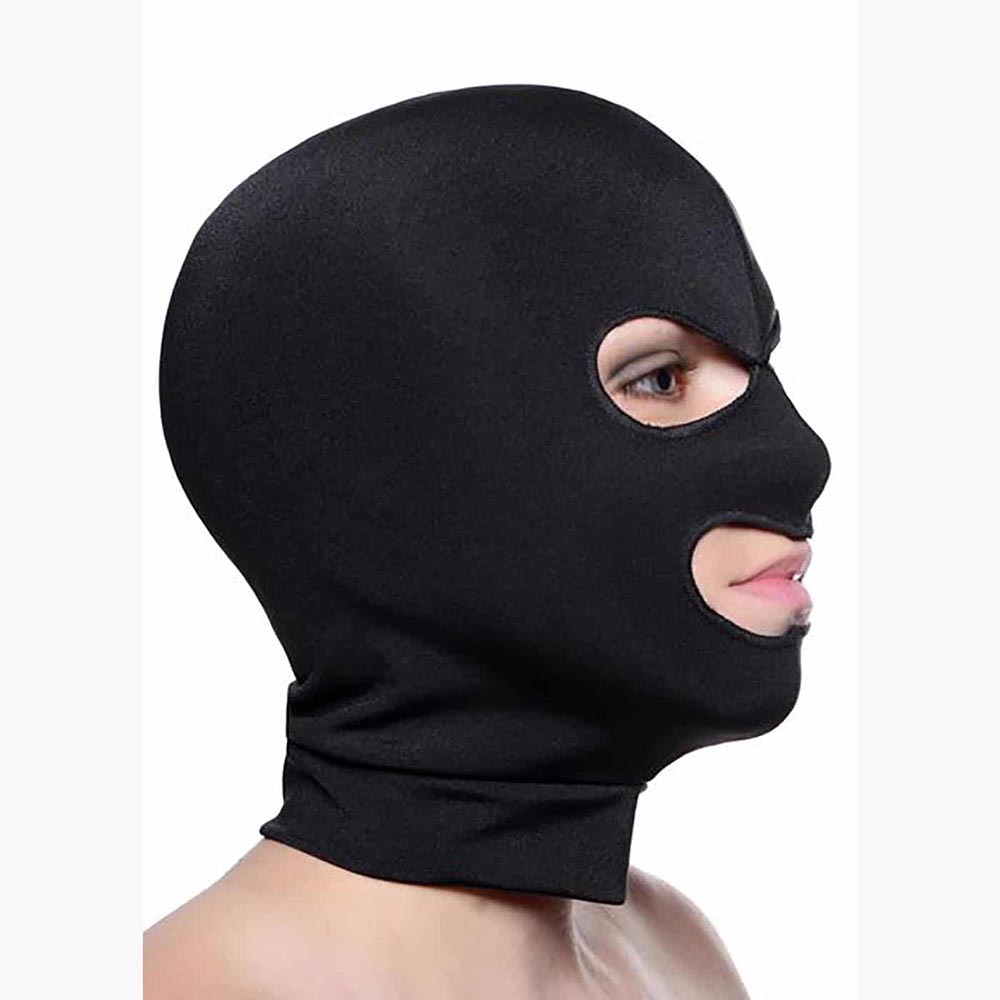 Spandex Hood With Eye And Mouth Holes Spandex Hood With Eye And Mouth Holes
