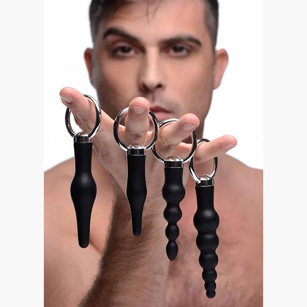 4 Piece Anal Rimmer Ringed Silicone Kit