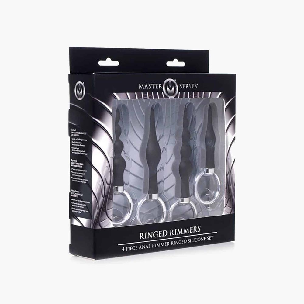 4 Piece Anal Rimmer Ringed Silicone Kit 4 Piece Anal Rimmer Ringed Silicone Kit