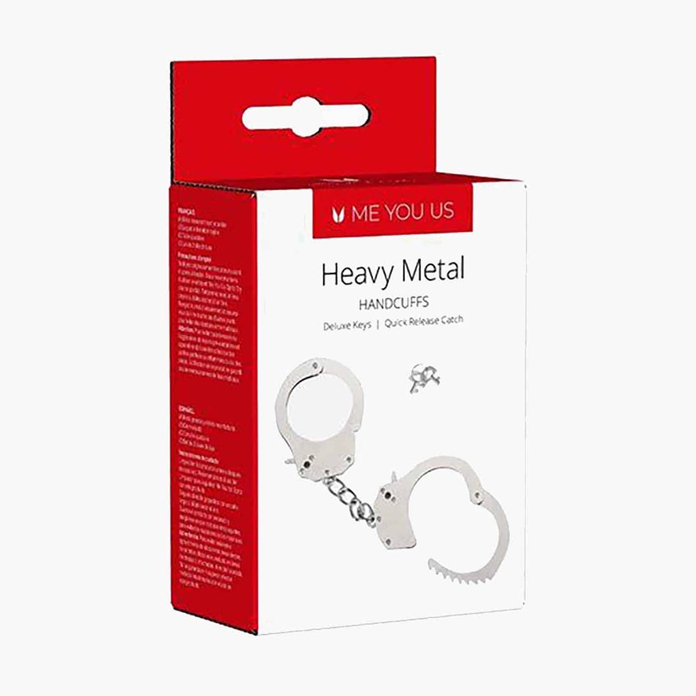 Heavy Metal Handcuffs Silver