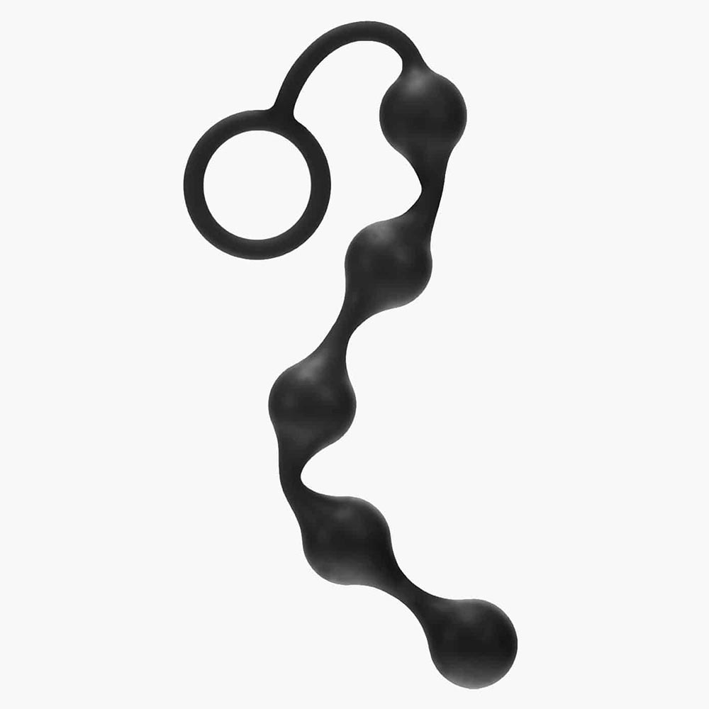 Onyx Silicone Anal Beads Black