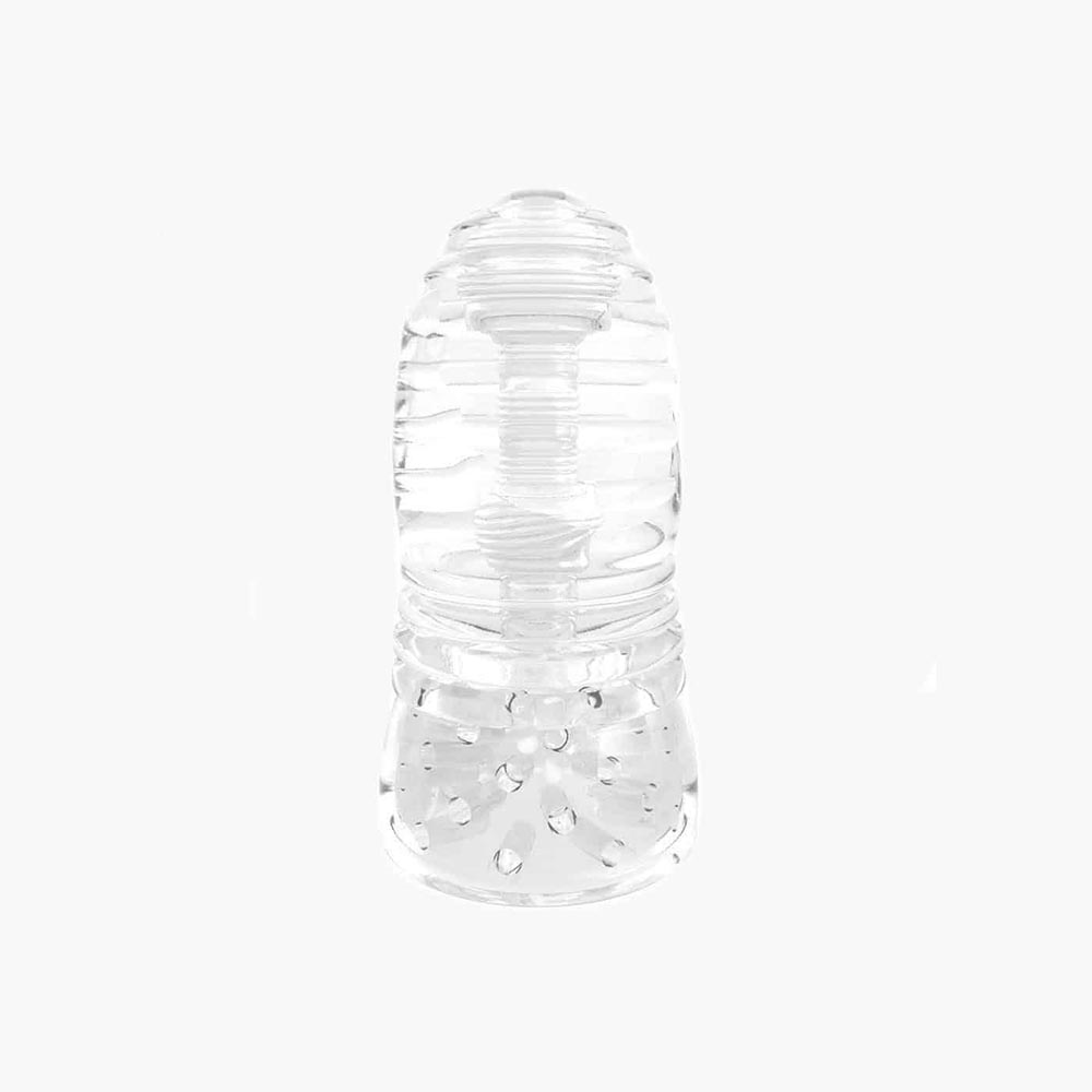 Glacier Dual End Stroker Male Masturbator Transparent O Glacier Dual End Stroker Male Masturbator Transparent O