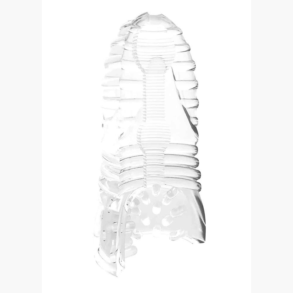 Glacier Dual End Stroker Male Masturbator Transparent O Glacier Dual End Stroker Male Masturbator Transparent O