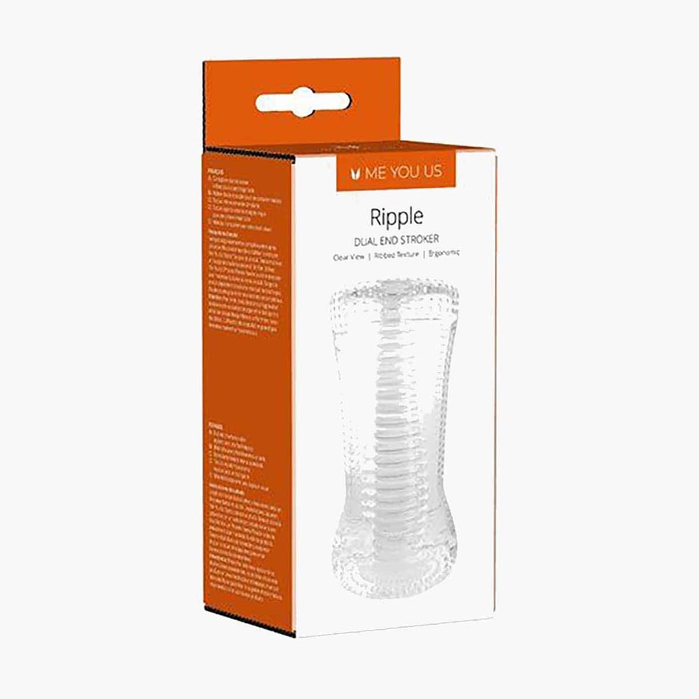 Ripple Dual End Stroker Transparent O Ripple Dual End Stroker Transparent O