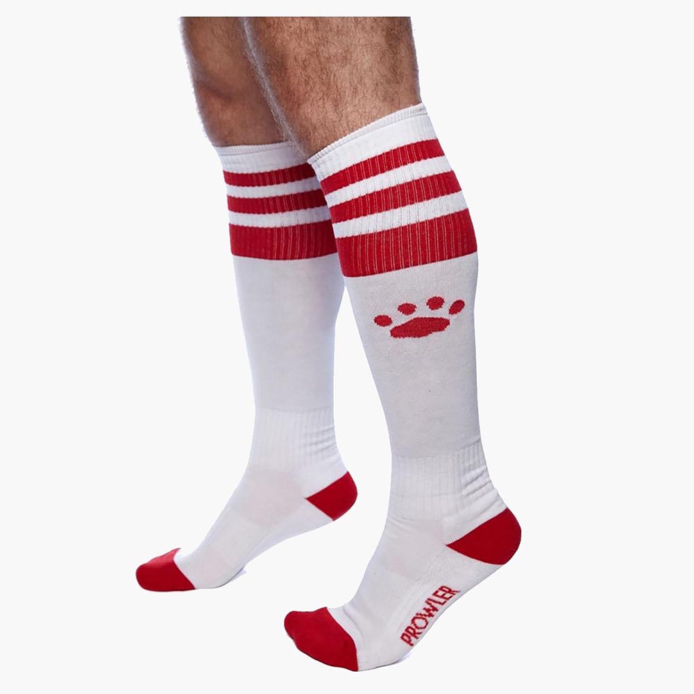 Football Socks – White/Red Football Socks – White/Red