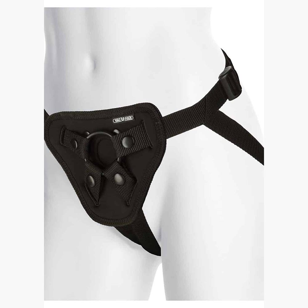 Vac-U-Lock Platinum Luxe Harness – With Plug Black O
