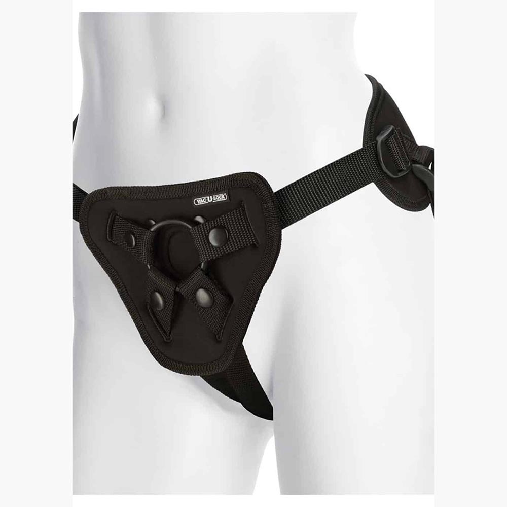 Vac-U-Lock Platinum Supreme Harness With Plug Black O