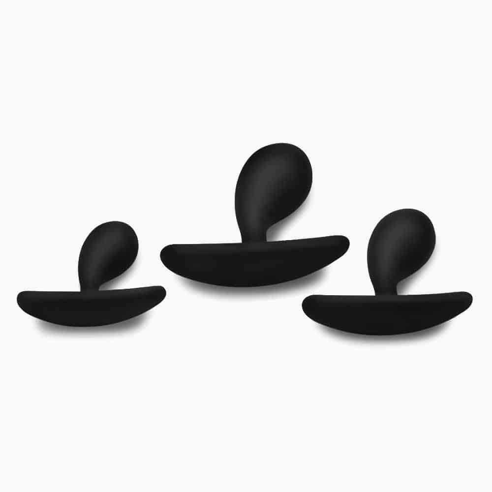 Dark Droplets 3 Piece Curved Anal Trainer Set