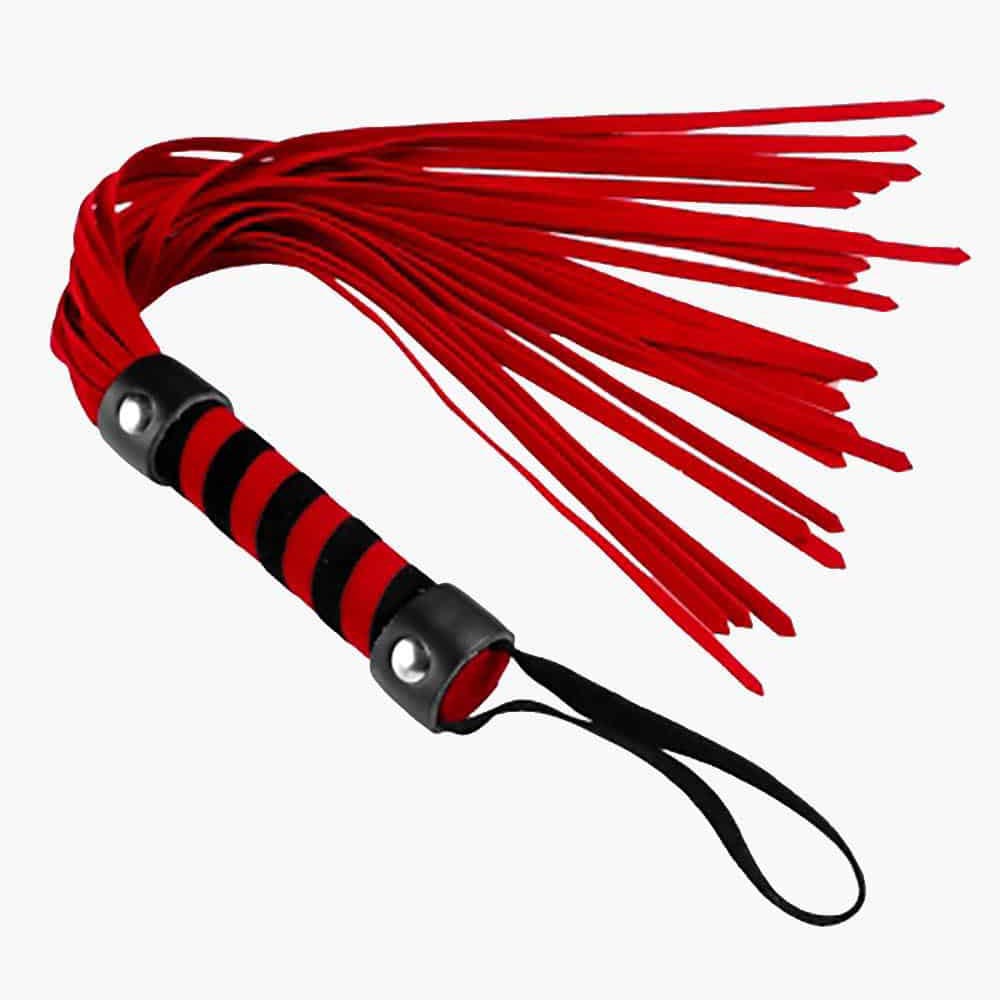 Short Suede Flogger – Red Short Suede Flogger – Red