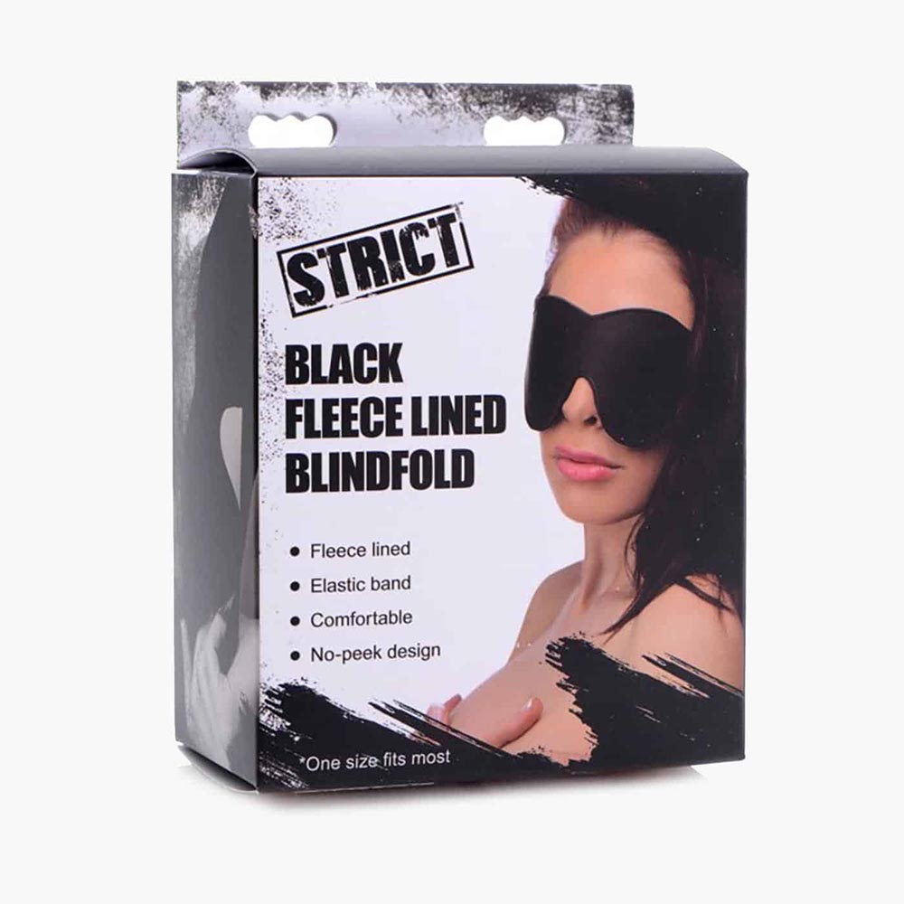 Black Fleece Lined Blindfold Black Fleece Lined Blindfold
