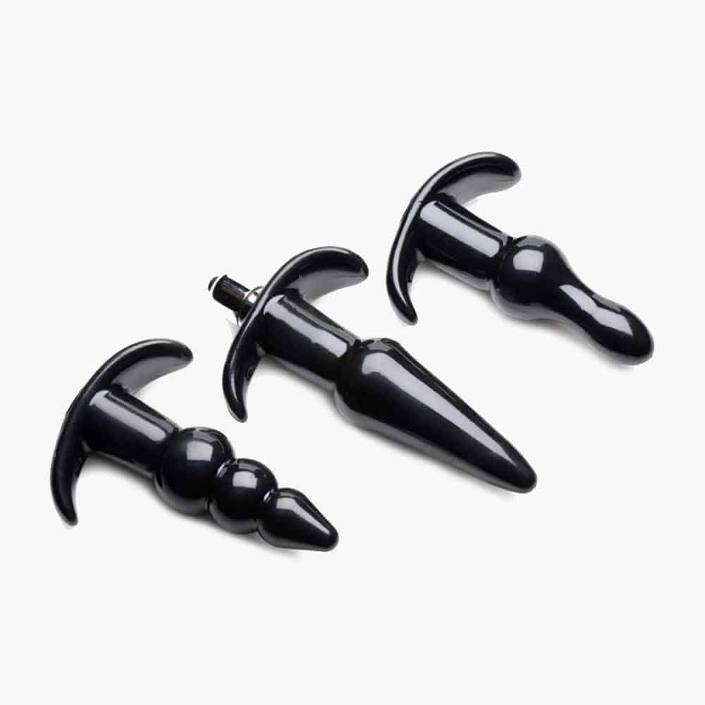 Thrill Trio Anal Plug Set with Bullet Vibrator