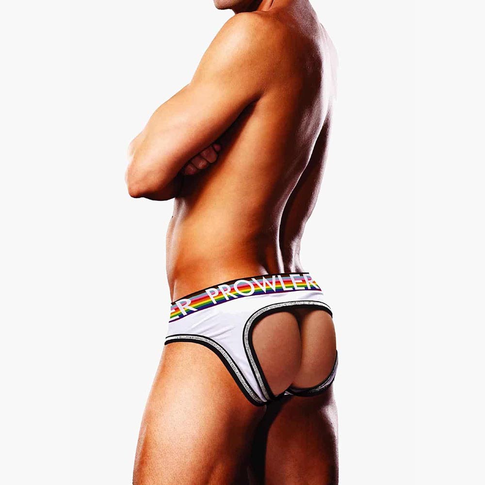 Oversized Paw Open Brief White