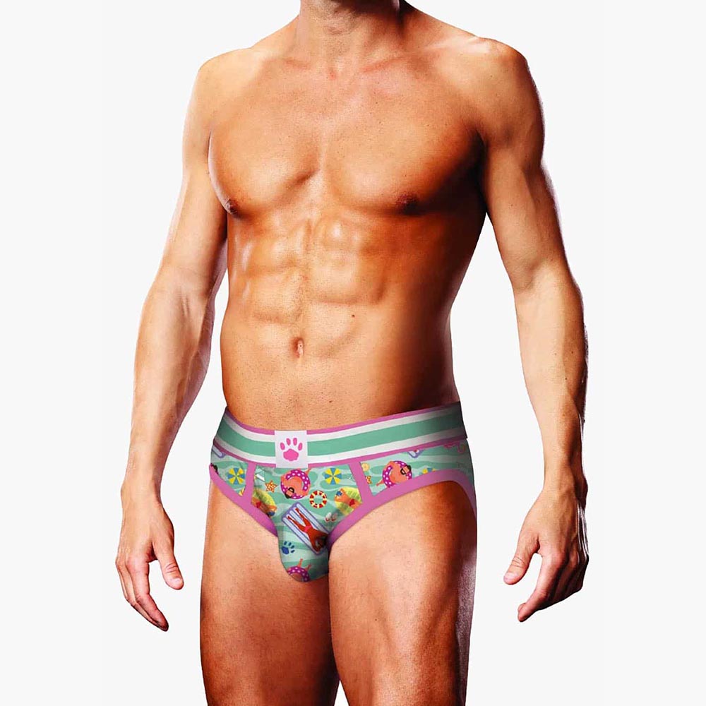 Swimming Brief Green Pink