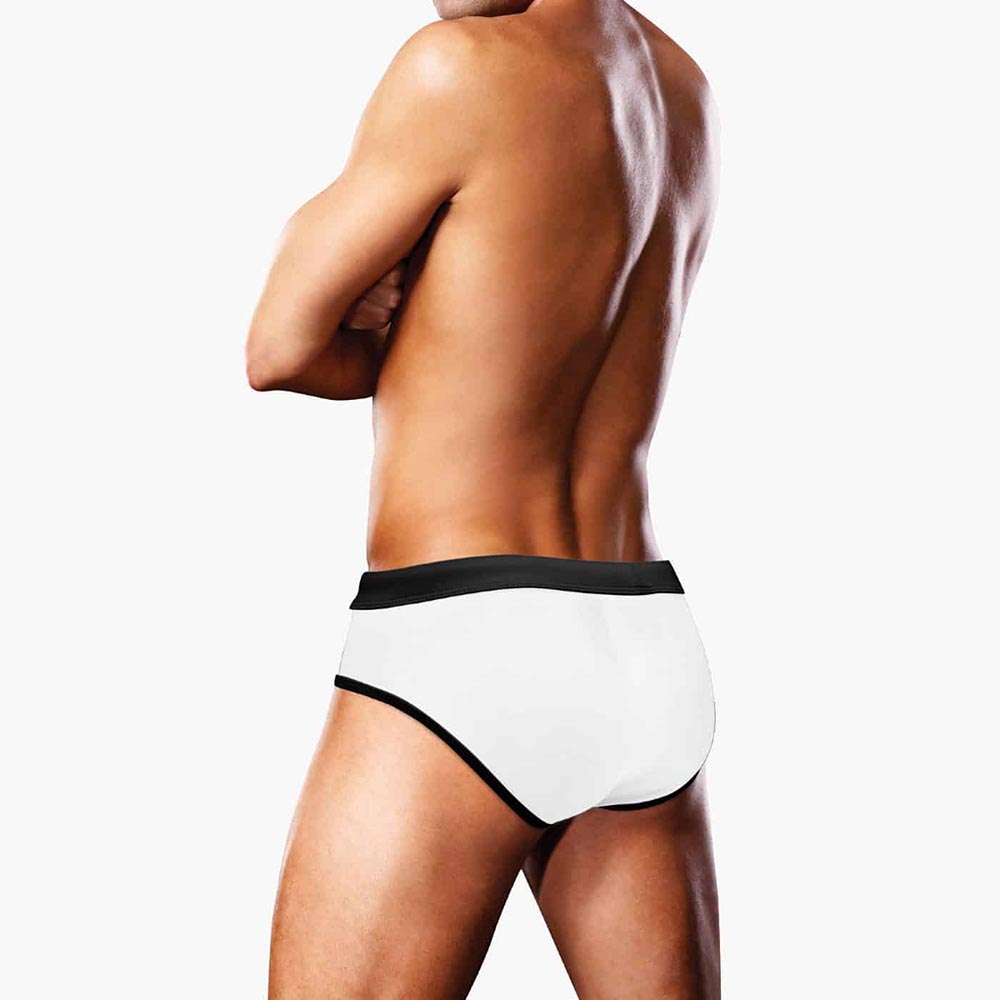 Swim Brief Oversized Paw White