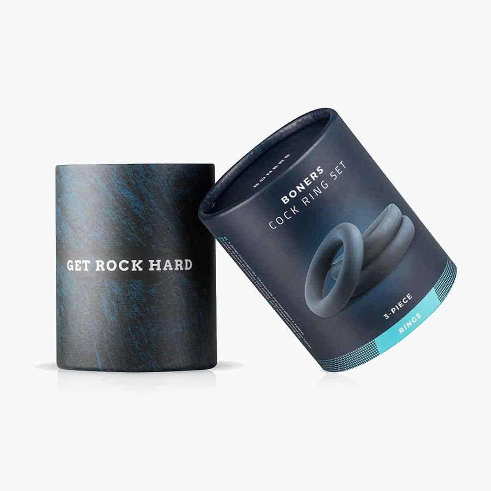 3-Piece Cock Ring Set Grey