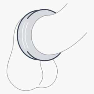 Double Design Cock Ring Grey