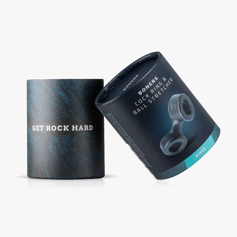 Cock Ring And Ball Stretcher Grey