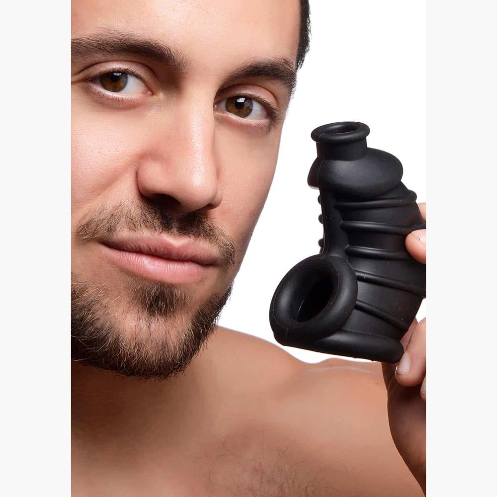 Dark Chamber Silicone Chastity Cage Dark Chamber Silicone Chastity Cage