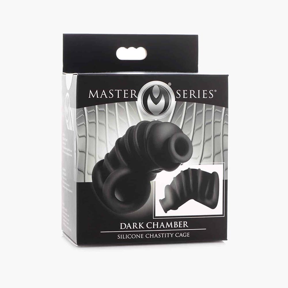 Dark Chamber Silicone Chastity Cage Dark Chamber Silicone Chastity Cage