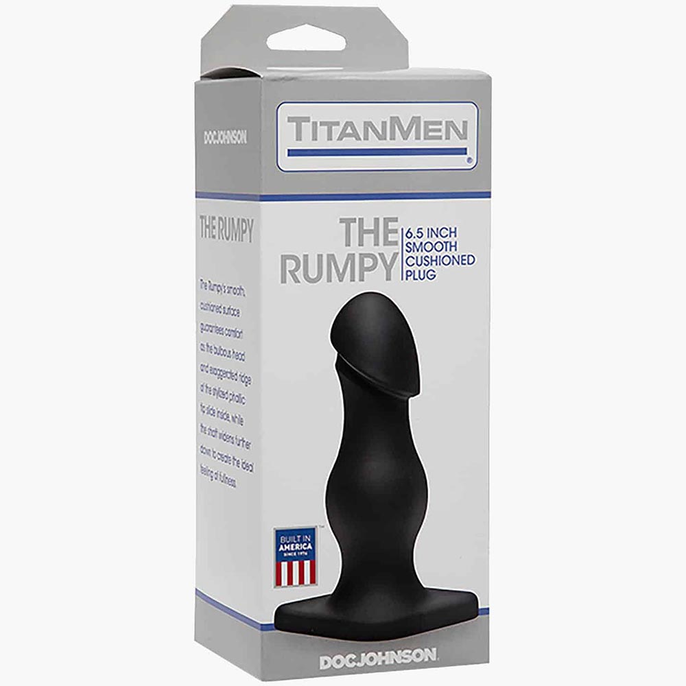 The Rumpy Cushioned Plug Black 6.5in