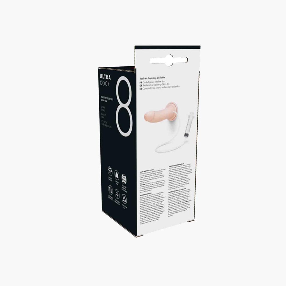 Ultra Cock Realistic Squirting Dildo 8in Ultra Cock Realistic Squirting Dildo 8in