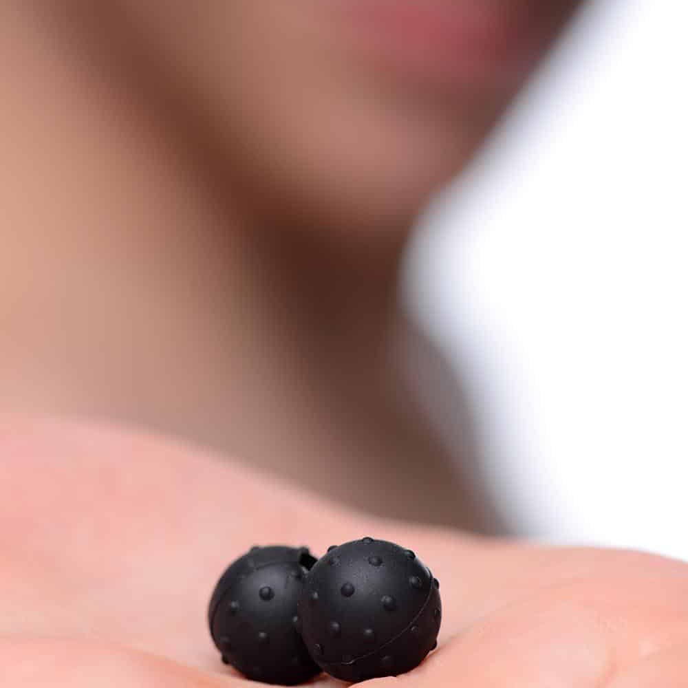 Dragon’s Orbs Nubbed Silicone Magnetic Balls Black