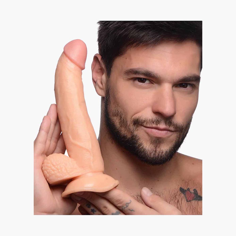 Dildo With Balls 6.5in 7.5in 8.25in