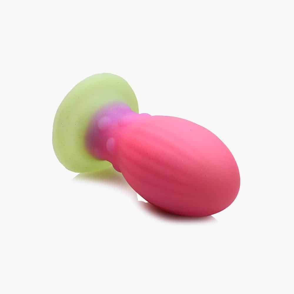Xeno Egg Glow in the Dark Silicone Egg Pink 4.5in 6.1in Xeno Egg Glow in the Dark Silicone Egg Pink 4.5in 6.1in