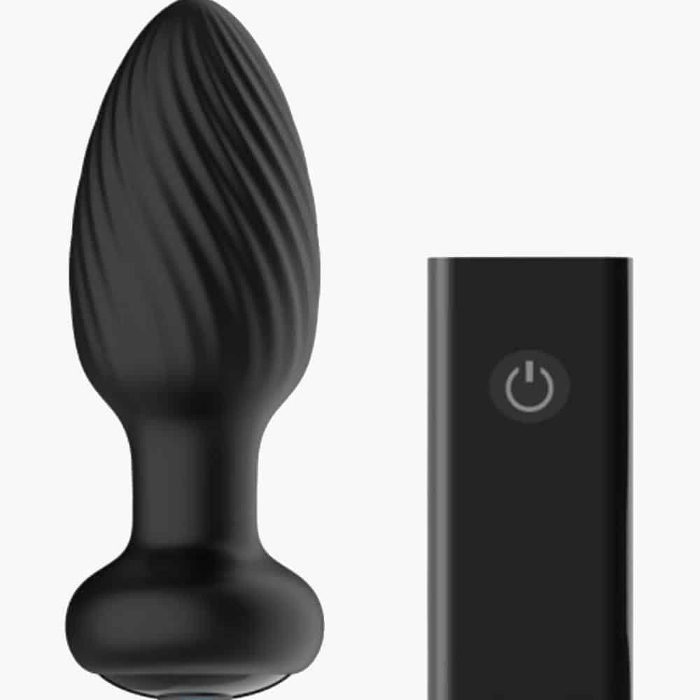 Tornado Remote Control Rotating Butt Plug Black Tornado Remote Control Rotating Butt Plug Black