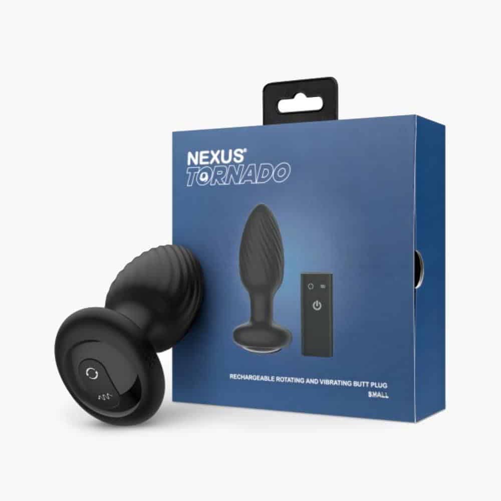 Tornado Remote Control Rotating Butt Plug Black Tornado Remote Control Rotating Butt Plug Black