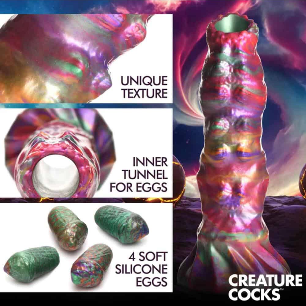 Creature Cocks Larva Silicone Ovipositor Dildo w/ Eggs Creature Cocks Larva Silicone Ovipositor Dildo w/ Eggs