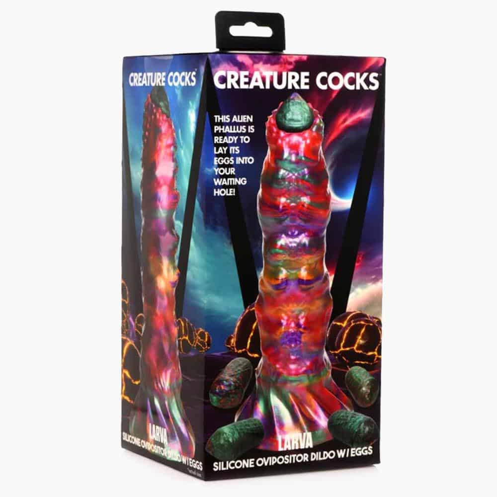 Creature Cocks Larva Silicone Ovipositor Dildo w/ Eggs Creature Cocks Larva Silicone Ovipositor Dildo w/ Eggs