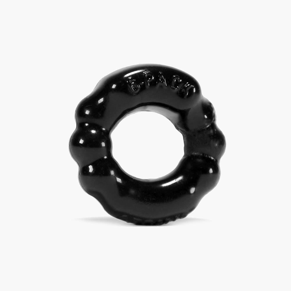 Oxballs 6 Pack Cock Ring Black Oxballs 6 Pack Cock Ring Black