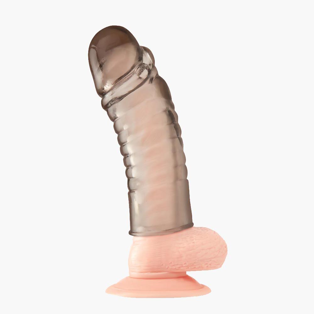 6inch Ribbed Realistic Penis Enhancing Sleeve Extension 6inch Ribbed Realistic Penis Enhancing Sleeve Extension