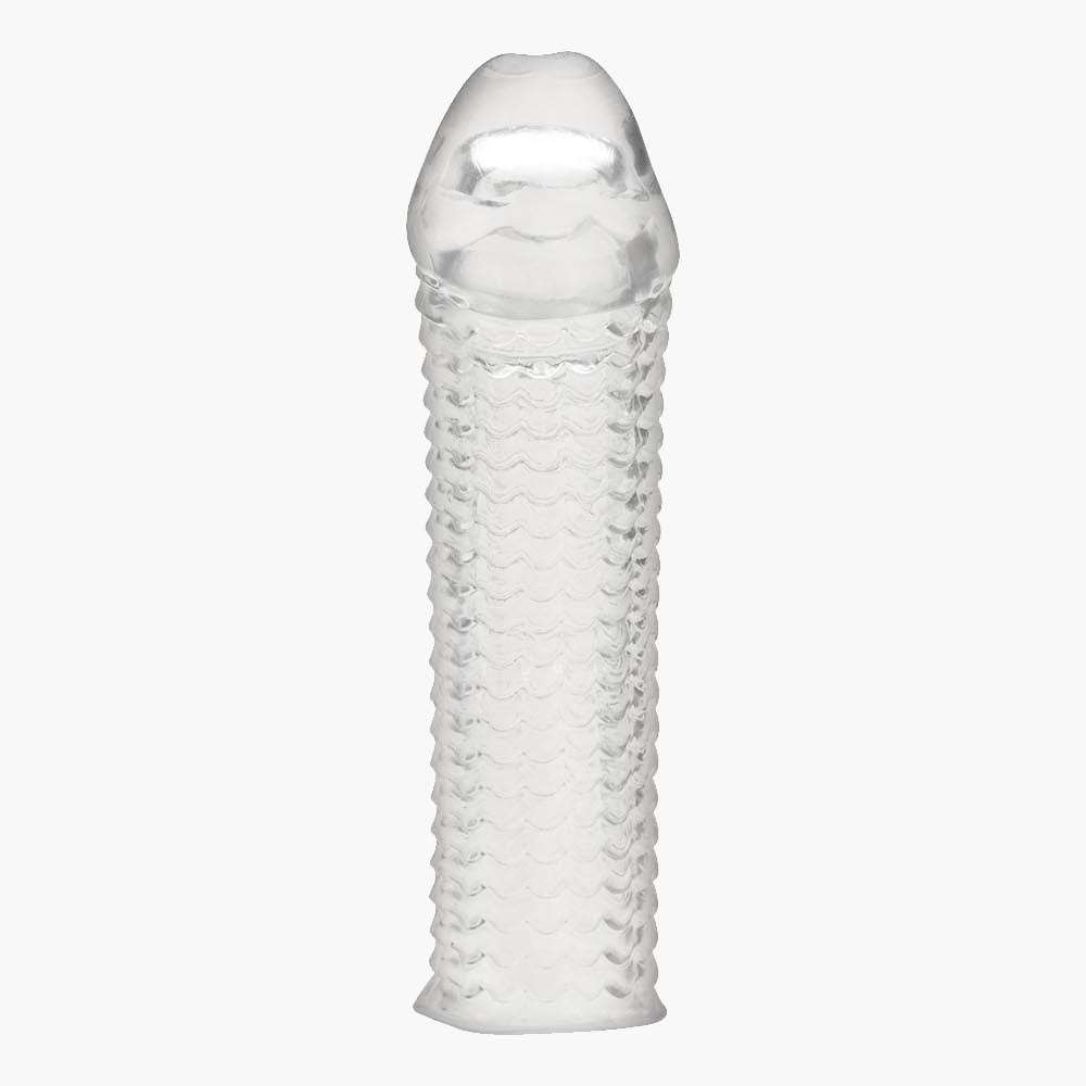 6.5inch Clear Textured Penis Enhancing Sleeve Extension 6.5inch Clear Textured Penis Enhancing Sleeve Extension