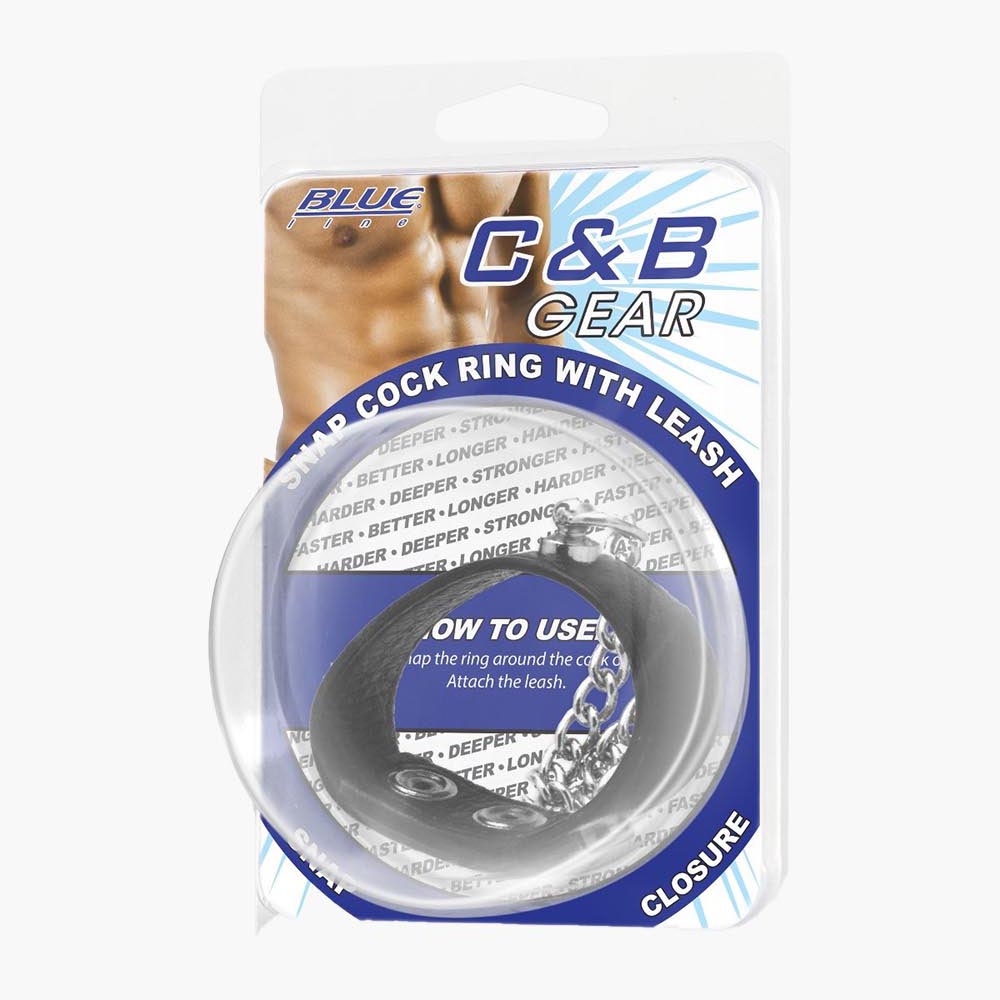 Snap Cock Ring With Leash Snap Cock Ring With Leash