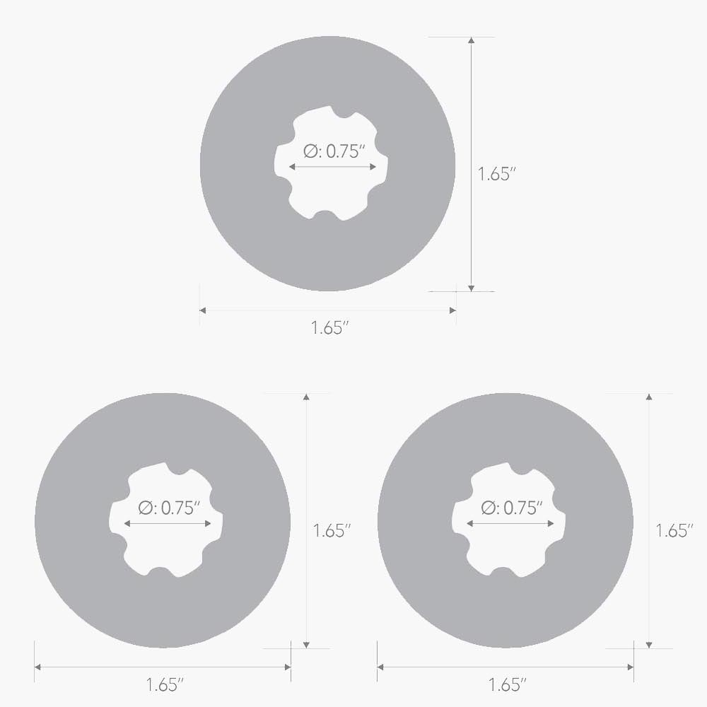 3 Pack Ribbed Rider Cock Ring Set 3 Pack Ribbed Rider Cock Ring Set