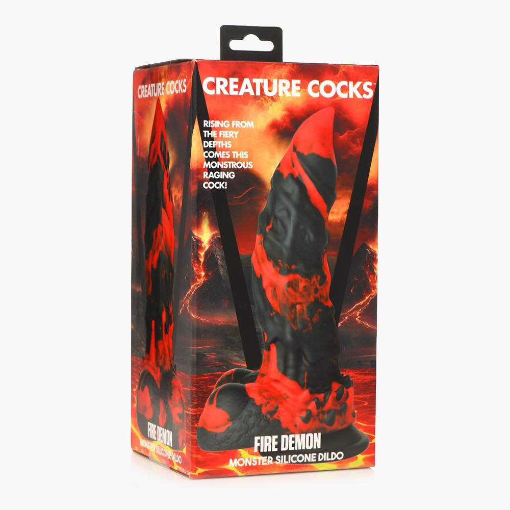 Fire Demon Monster Silicone Dildo Fire Demon Monster Silicone Dildo