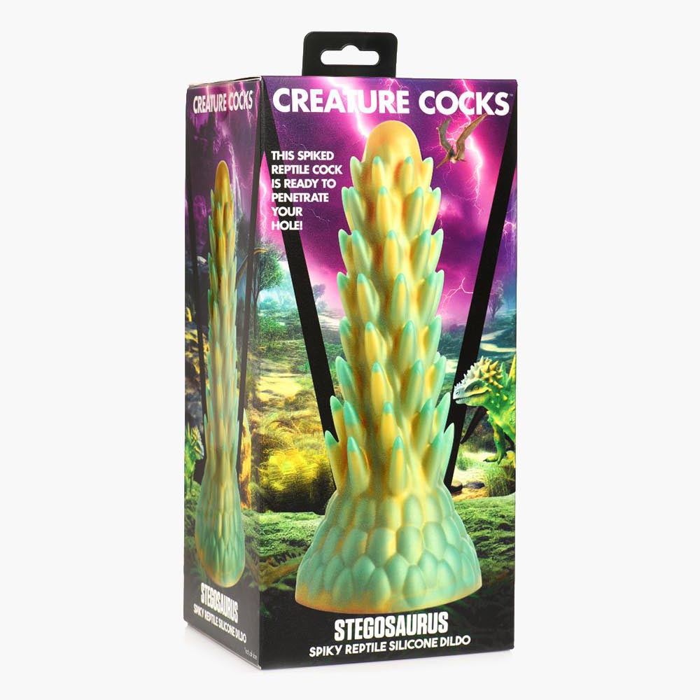 Stegosaurus Spiky Reptile Silicone Dildo Stegosaurus Spiky Reptile Silicone Dildo