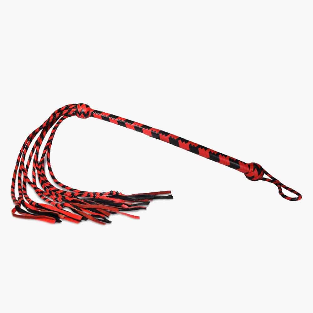 Long Handle Red and Black Flogger Long Handle Red and Black Flogger
