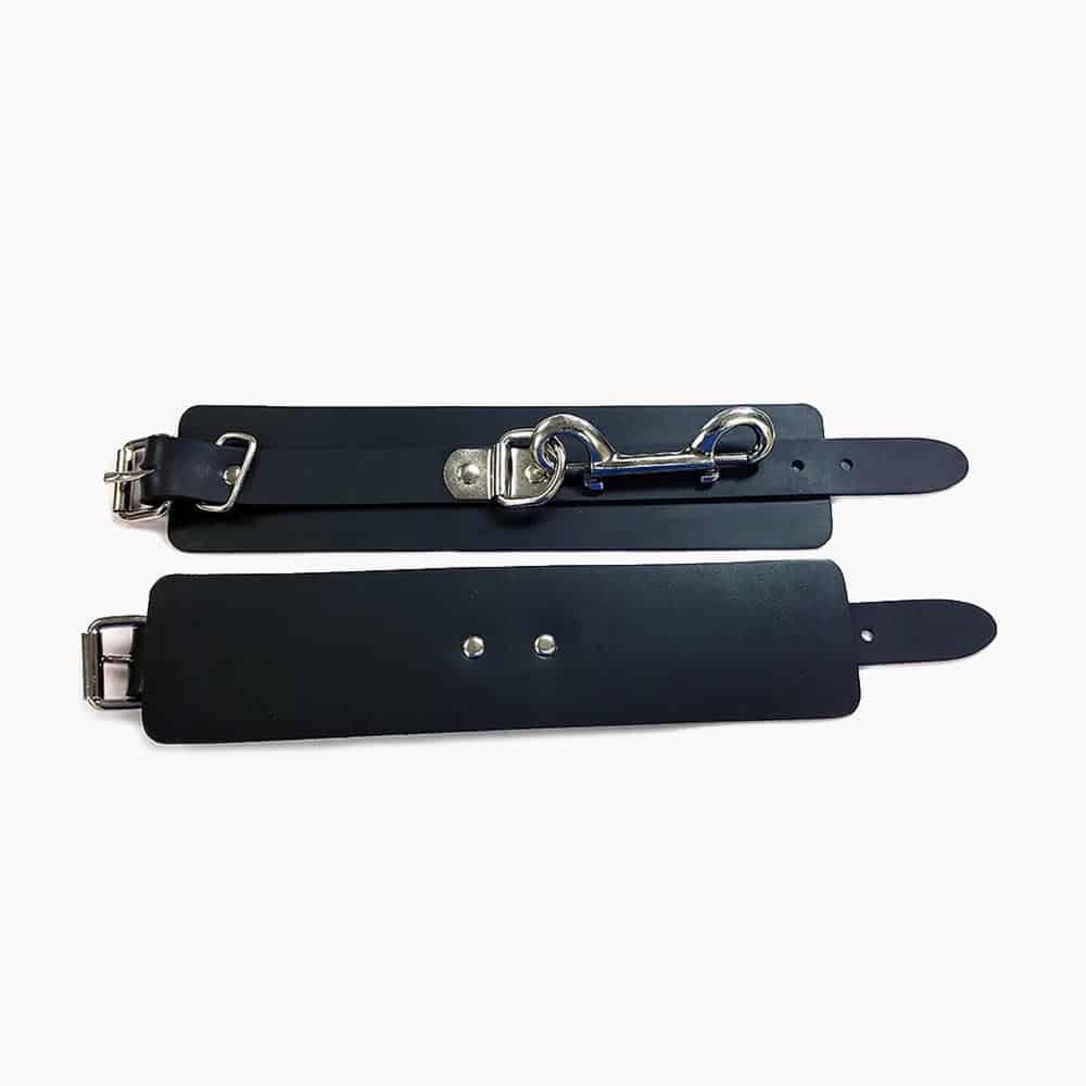 Black Rubber Ankle Cuffs