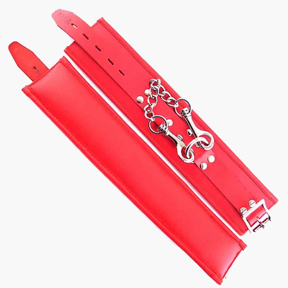 Padded Leather Ankle Cuffs